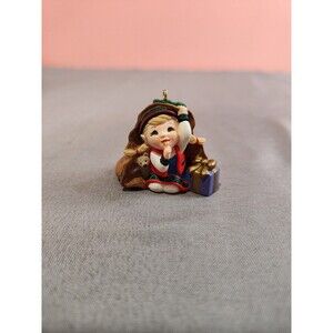 Vintage Hallmark Keepsake Curious the Elf Ornament 2001